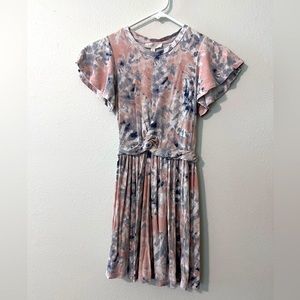 Jessica Simpson girls size 7 Pink Tie Dye dress